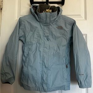 The North Face Girls' Light Blue Hooded Jacket